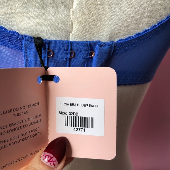 Lorna AP  blue/peach Bra - Picture 6 of 11